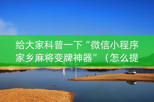 给大家科普一下“微信小程序家乡麻将变牌神器”（怎么提高胜率)