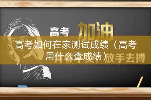 高考如何在家测试成绩（高考用什么查成绩）