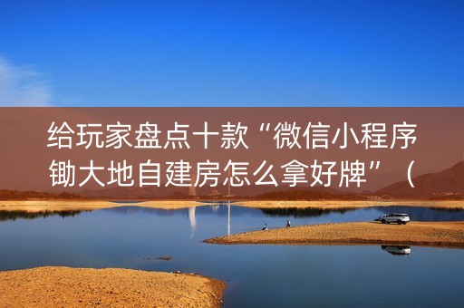 给玩家盘点十款“微信小程序锄大地自建房怎么拿好牌”（通用挂软件多少钱)