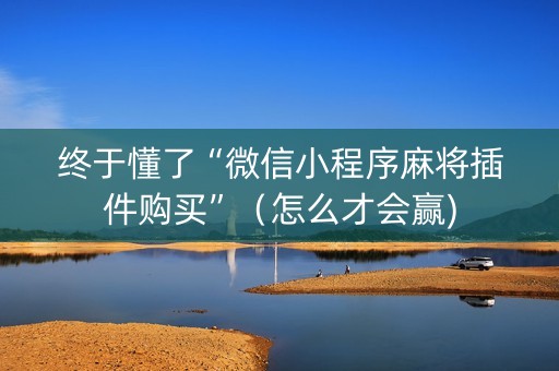 终于懂了“微信小程序麻将插件购买”（怎么才会赢)