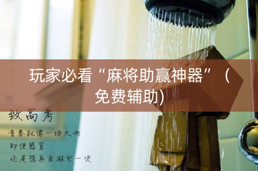 玩家必看“麻将助赢神器”（免费辅助)
