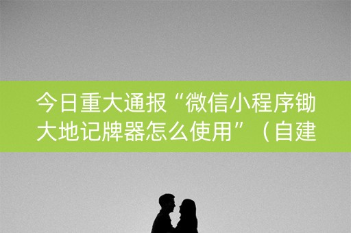 今日重大通报“微信小程序锄大地记牌器怎么使用”（自建房怎么赢)