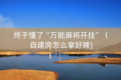 终于懂了“万能麻将开挂”（自建房怎么拿好牌)