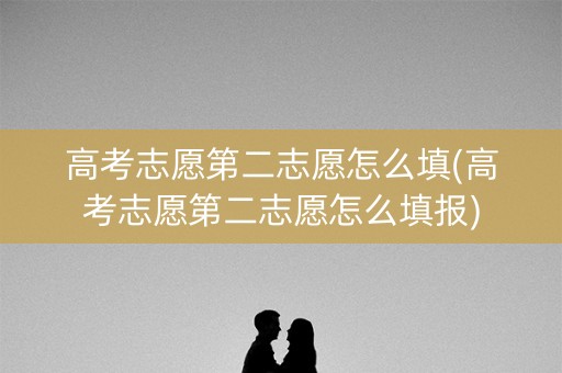 高考志愿第二志愿怎么填(高考志愿第二志愿怎么填报) 高考志愿第二志愿怎么填(高考志愿第二志愿怎么填报)