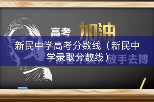新民中学高考分数线（新民中学录取分数线）