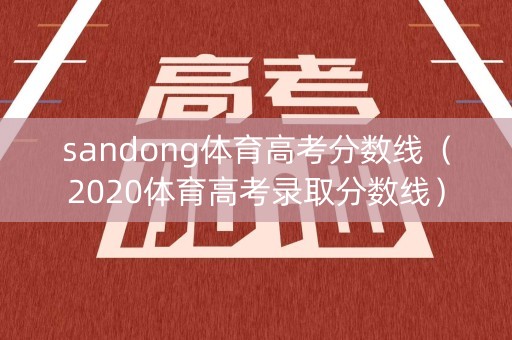 sandong体育高考分数线（2020体育高考录取分数线）