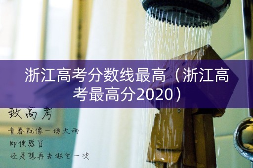 浙江高考分数线最高（浙江高考最高分2020）