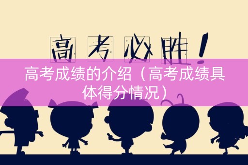 高考成绩的介绍（高考成绩具体得分情况）