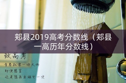 郏县2019高考分数线（郏县一高历年分数线）