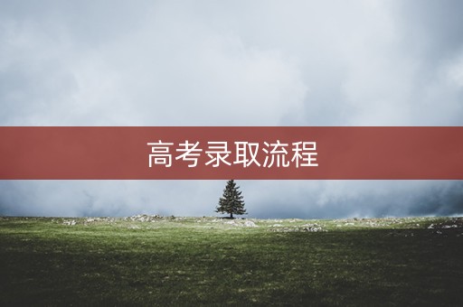 高考录取流程 高考录取流程