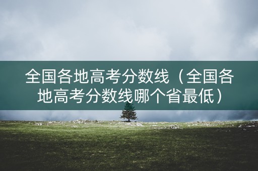 全国各地高考分数线（全国各地高考分数线哪个省最低）