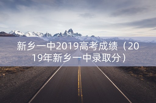 新乡一中2019高考成绩（2019年新乡一中录取分）