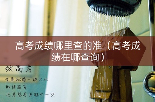 高考成绩哪里查的准（高考成绩在哪查询）