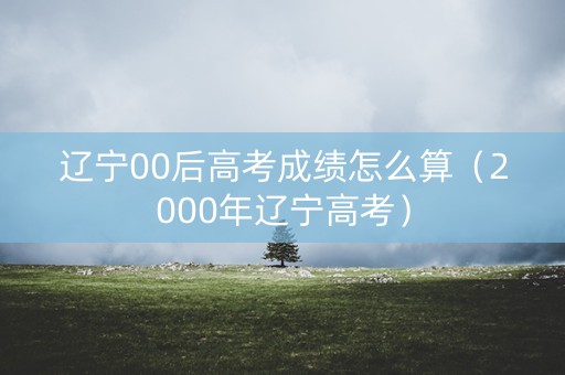 辽宁00后高考成绩怎么算（2000年辽宁高考）