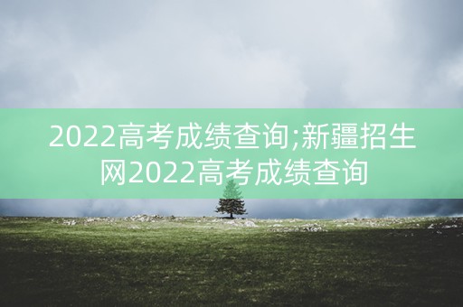 2022高考成绩查询;新疆招生网2022高考成绩查询
