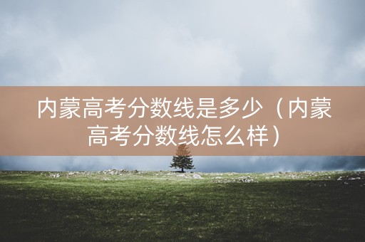 内蒙高考分数线是多少（内蒙高考分数线怎么样）