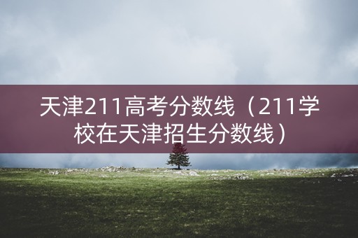 天津211高考分数线（211学校在天津招生分数线）