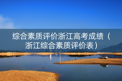 综合素质评价浙江高考成绩（浙江综合素质评价表）