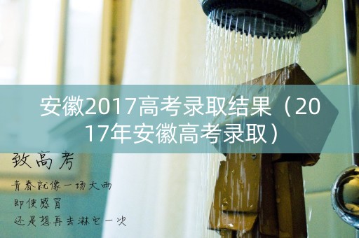 安徽2017高考录取结果（2017年安徽高考录取）