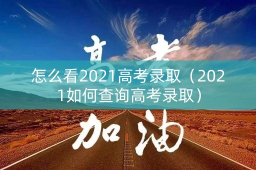 怎么看2021高考录取（2021如何查询高考录取）