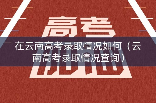 在云南高考录取情况如何（云南高考录取情况查询）
