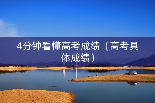 4分钟看懂高考成绩（高考具体成绩）