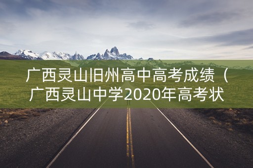 广西灵山旧州高中高考成绩（广西灵山中学2020年高考状元）