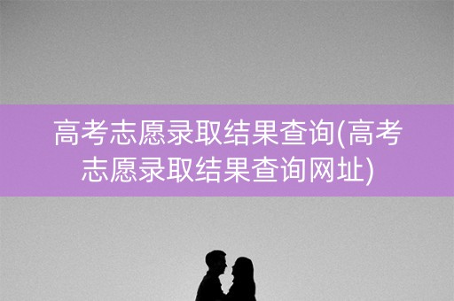 高考志愿录取结果查询(高考志愿录取结果查询网址) 高考志愿录取结果查询(高考志愿录取结果查询网址)