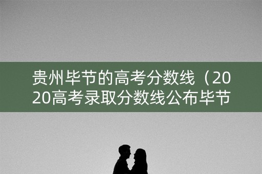 贵州毕节的高考分数线（2020高考录取分数线公布毕节）