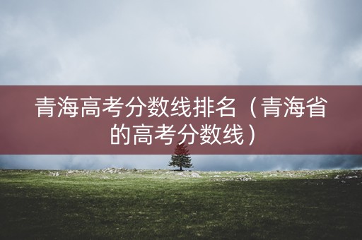 青海高考分数线排名（青海省的高考分数线）
