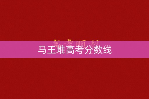 马王堆高考分数线