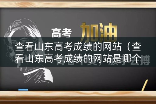 查看山东高考成绩的网站（查看山东高考成绩的网站是哪个）