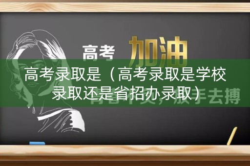 高考录取是（高考录取是学校录取还是省招办录取）