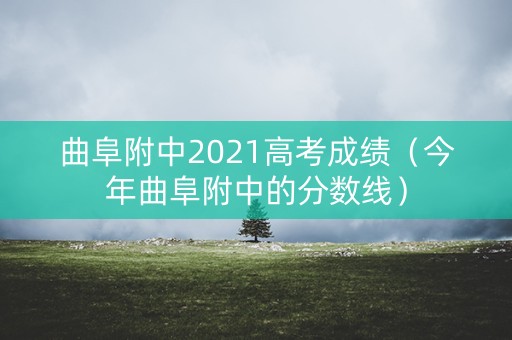 曲阜附中2021高考成绩（今年曲阜附中的分数线）