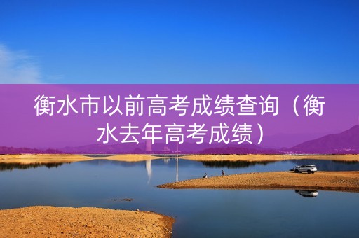 衡水市以前高考成绩查询（衡水去年高考成绩）