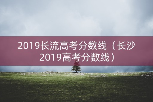 2019长流高考分数线（长沙2019高考分数线）