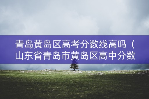 青岛黄岛区高考分数线高吗（山东省青岛市黄岛区高中分数线）