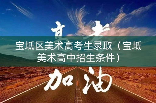 宝坻区美术高考生录取（宝坻美术高中招生条件）