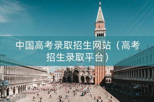 中国高考录取招生网站（高考招生录取平台）