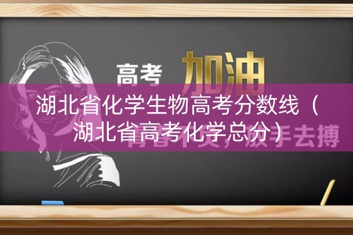 湖北省化学生物高考分数线（湖北省高考化学总分）