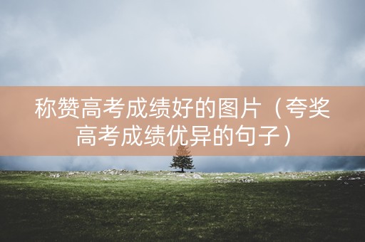 称赞高考成绩好的图片（夸奖高考成绩优异的句子）