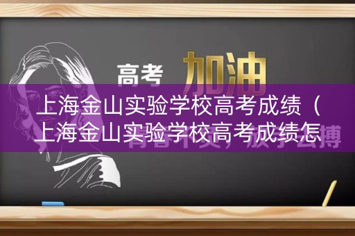 上海金山实验学校高考成绩（上海金山实验学校高考成绩怎么样）