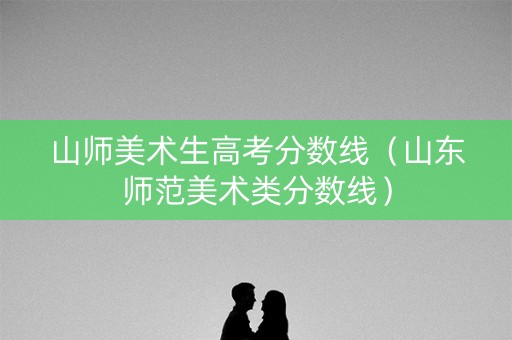 山师美术生高考分数线（山东师范美术类分数线）