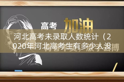河北高考未录取人数统计（2020年河北高考生有多少人没学上）