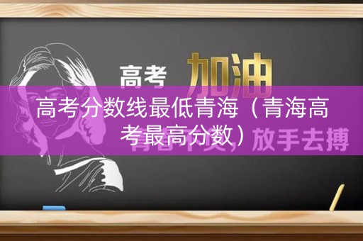 高考分数线最低青海（青海高考最高分数）