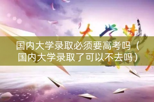 国内大学录取必须要高考吗（国内大学录取了可以不去吗）
