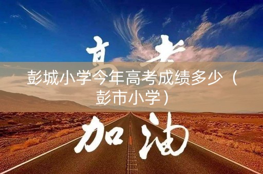 彭城小学今年高考成绩多少（彭市小学）