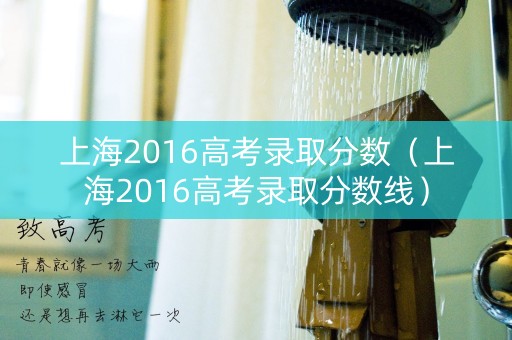 上海2016高考录取分数（上海2016高考录取分数线）