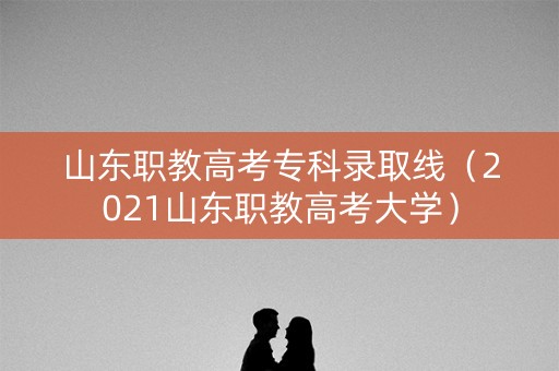 山东职教高考专科录取线（2021山东职教高考大学）