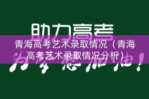 青海高考艺术录取情况（青海高考艺术录取情况分析）